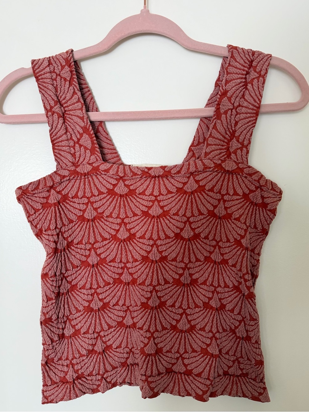 Women’s Orange Patterned Tank Top